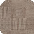 8' Brown And Ivory Round Geometric Washable Indoor Outdoor Area Rug Transitional Style - Brown, Ivory Color