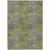 9' X 12' Gray Lime Green And Silver Polka Dot Washable Indoor Outdoor Area Rug
