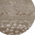 8' Taupe And Beige Round Floral Washable Indoor Outdoor Area Rug - Taupe, Beige