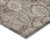 9' X 12' Brown And Taupe Floral Washable Indoor Outdoor Area Rug - Brown, Taupe