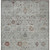 9' X 12' Gray And Copper Floral Washable Indoor Outdoor Area Rug
