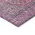 9' X 12' Pink And Lavender Medallion Washable Indoor Outdoor Area Rug