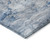 10' X 14' Denim Blue And Sky Blue Abstract Washable Indoor Outdoor Area Rug Transitional Style - Denim Blue, Sky Blue Color