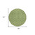 8' Green And Ivory Round Geometric Washable Indoor Outdoor Area Rug Transitional Style - Green, Ivory Color
