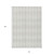 10' X 14' Ivory And Beige Geometric Washable Indoor Outdoor Area Rug