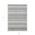 9' X 12' Ivory Gray And Taupe Striped Washable Indoor Outdoor Area Rug