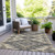 10' X 14' Beige And Gray Tribal Washable Indoor Outdoor Area Rug