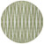 8' Green And Ivory Round Geometric Washable Indoor Outdoor Area Rug Transitional Style - Green, Ivory Color