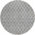 8' Gray And Ivory Round Geometric Washable Indoor Outdoor Area Rug Transitional Style - Gray, Ivory Color