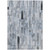 9' X 12' Blue And Gray Striped Washable Indoor Outdoor Area Rug