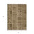 10' X 14' Brown And Beige Patchwork Washable Indoor Outdoor Area Rug