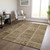 10' X 14' Brown And Beige Patchwork Washable Indoor Outdoor Area Rug