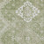 10' X 14' Artichoke Green Beige And Ivory Medallion Washable Indoor Outdoor Area Rug
