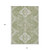 10' X 14' Artichoke Green Beige And Ivory Medallion Washable Indoor Outdoor Area Rug - 608219057343