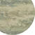 8' Pale Aqua And Khaki Round Abstract Washable Indoor Outdoor Area Rug