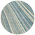 8' Sky Blue Beige And Tan Round Striped Washable Indoor Outdoor Area Rug