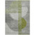 8' X 10' Olive Green And Gray Geometric Washable Indoor Outdoor Area Rug