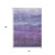10' X 14' Purple And Lavender Abstract Washable Indoor Outdoor Area Rug - Purple, Lavender