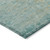 8' Teal Blue And Wheat Round Abstract Washable Indoor Outdoor Area Rug