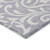 10' X 14' Lavender And Ivory Floral Washable Indoor Outdoor Area Rug