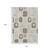 10' X 14' Beige Taupe And Tan Geometric Washable Indoor Outdoor Area Rug - Beige, Taupe, Tan