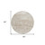 8' Beige Taupe And Ivory Round Abstract Washable Indoor Outdoor Area Rug