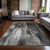 8' X 10' Gray And Black Abstract Washable Indoor Outdoor Area Rug