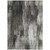 8' X 10' Gray And Black Abstract Washable Indoor Outdoor Area Rug - Gray, Black