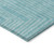 10' X 14' Turquoise And Ivory Geometric Washable Indoor Outdoor Area Rug