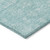 9' X 12' Aqua And Ivory Floral Washable Indoor Outdoor Area Rug - Aqua, Ivory