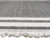 5' X 7' Dark Gray Striped Handmade Indoor Outdoor Area Rug