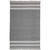 5' X 7' Dark Gray Striped Handmade Indoor Outdoor Area Rug