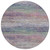 8' Blush Round Striped Washable Indoor Outdoor Area Rug