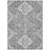 9' X 12' Gray And Ivory Medallion Washable Indoor Outdoor Area Rug