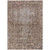 8' X 10' Brown Oriental Washable Indoor Outdoor Area Rug