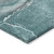 10' X 14' Teal Abstract Washable Non Skid Indoor Outdoor Area Rug Transitional Style - Teal Blue Color