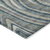 9' X 12' Teal Blue Gray And Taupe Abstract Washable Indoor Outdoor Area Rug