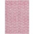 9' X 12' Pink And Ivory Geometric Washable Indoor Outdoor Area Rug Transitional Style - Pink, Ivory Color