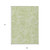 9' X 12' Green And Ivory Paisley Washable Indoor Outdoor Area Rug