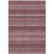 9' X 12' Red And Burgundy Striped Washable Indoor Outdoor Area Rug