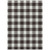 9' X 12' Black And Gray Plaid Washable Indoor Outdoor Area Rug