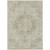 8' X 10' Sage Floral Medallion Washable Indoor Outdoor Area Rug