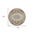 8' Chocolate Beige And Gray Round Oriental Washable Indoor Outdoor Area Rug