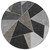 8' Coffee Charcoal And Gray Round Geometric Washable Indoor Outdoor Area Rug