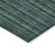 9' X 12' Teal Blue Aqua And Mint Green Striped Washable Indoor Outdoor Area Rug