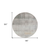 8' Round Taupe Round Ombre Washable Non Skid Indoor Outdoor Area Rug