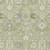 8' X 10' Artichoke Green Gray And Ivory Oriental Washable Indoor Outdoor Area Rug