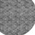 8' Gray Charcoal And Silver Round Geometric Washable Indoor Outdoor Area Rug Transitional Style - Gray, Charcoal, Silver Color