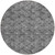 8' Gray Charcoal And Silver Round Geometric Washable Indoor Outdoor Area Rug Transitional Style - Gray, Charcoal, Silver Color