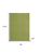 5' X 7' Green Indoor Outdoor Area Rug